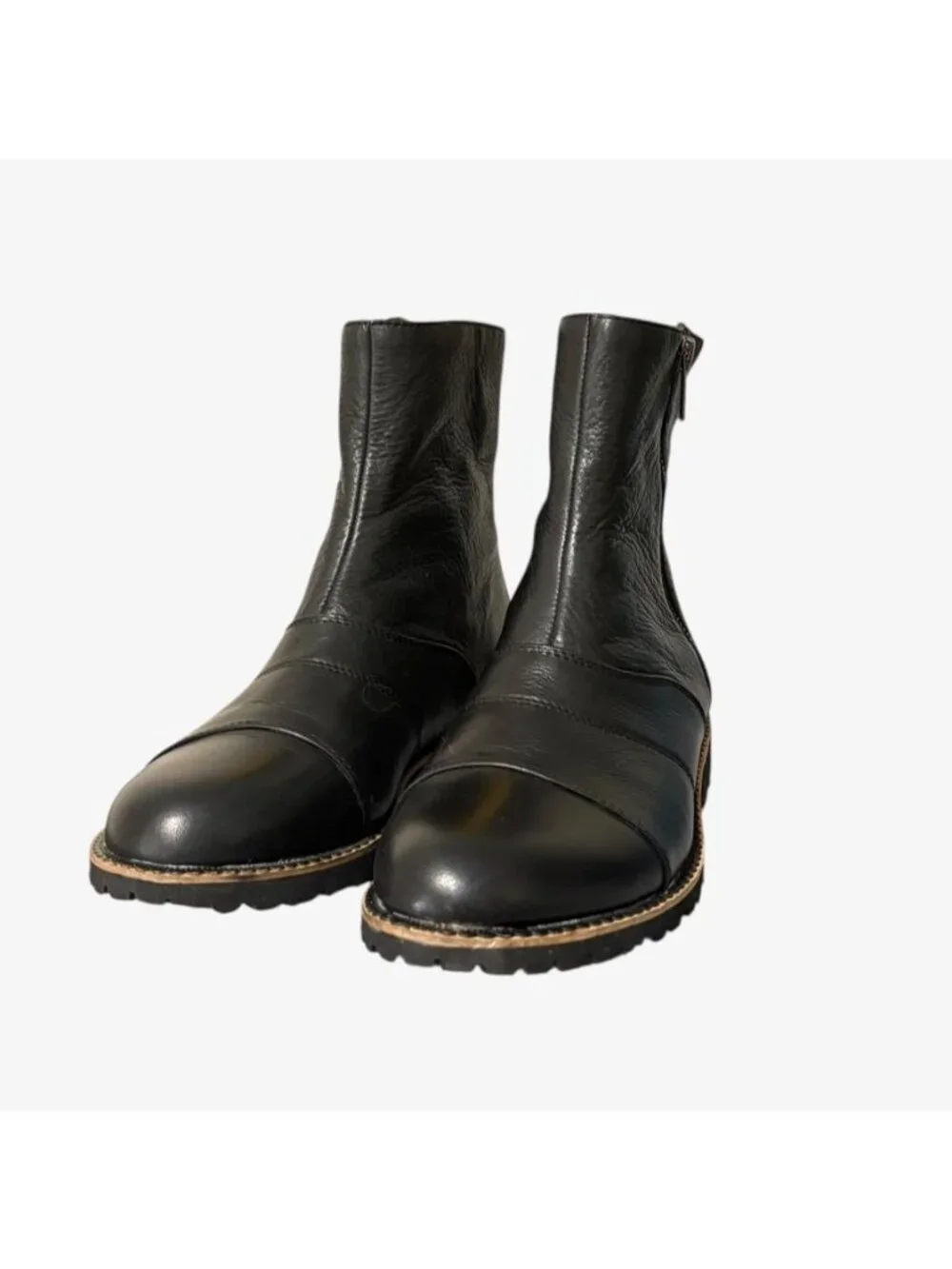 L'Amour Des Pieds Chelsea Boots 6.5 Black Leather Joose Ankle EUC Bootie Classic
